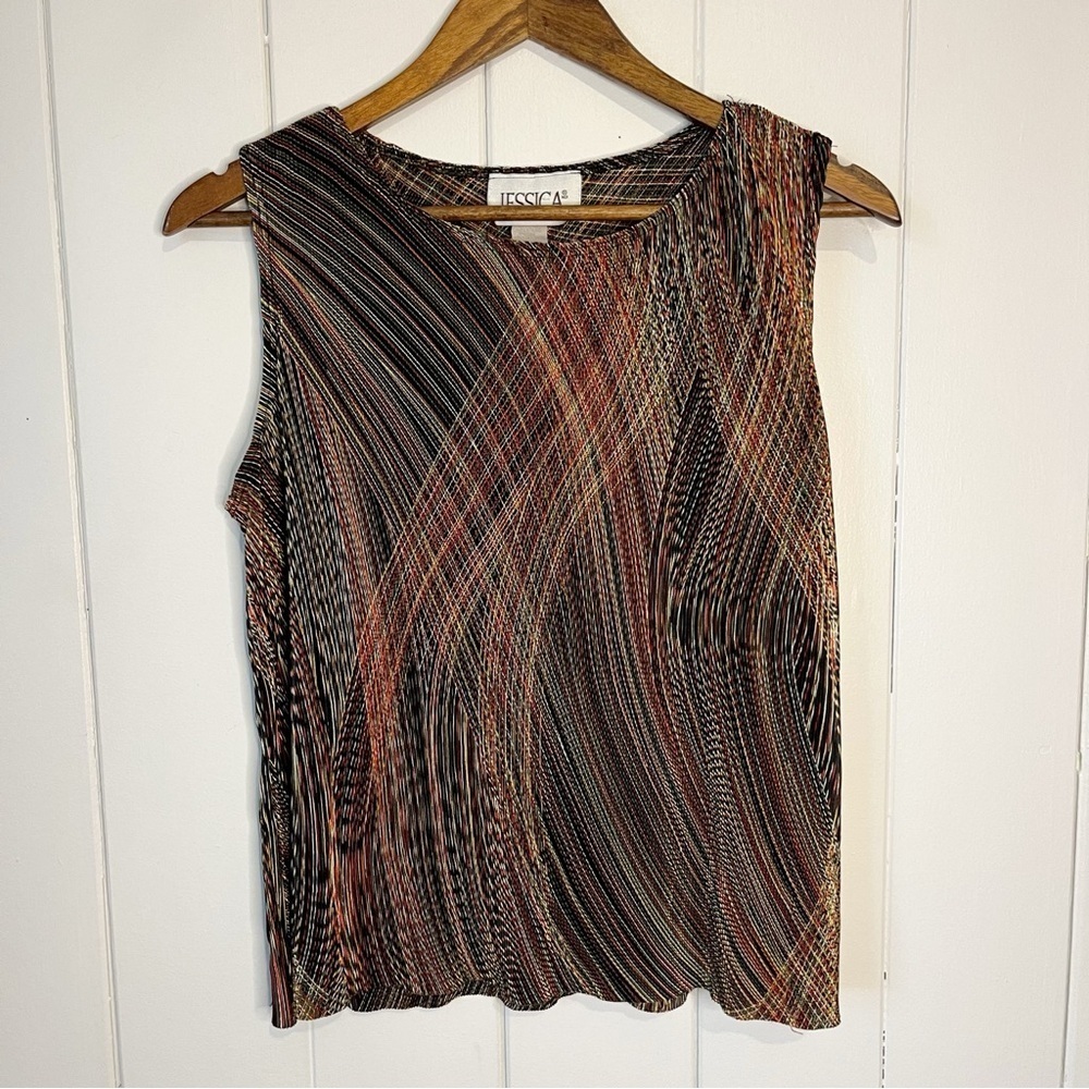 Vintage Jessica Multi Coloured Top. Size Large.